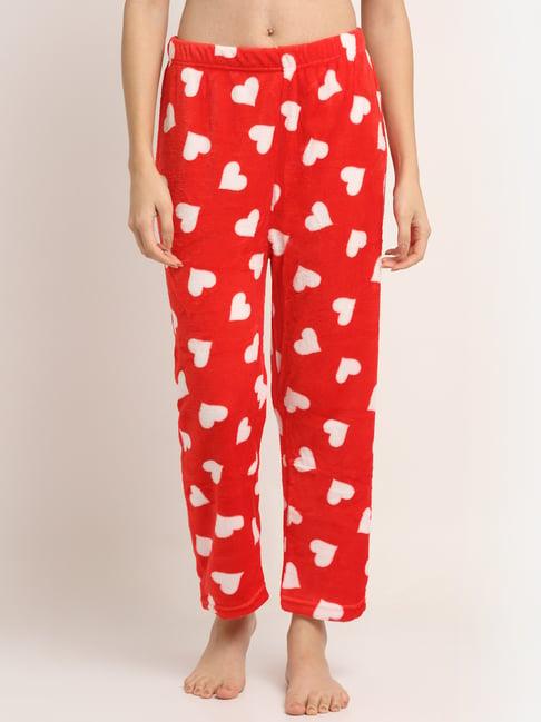 neudis red printed lounge pants