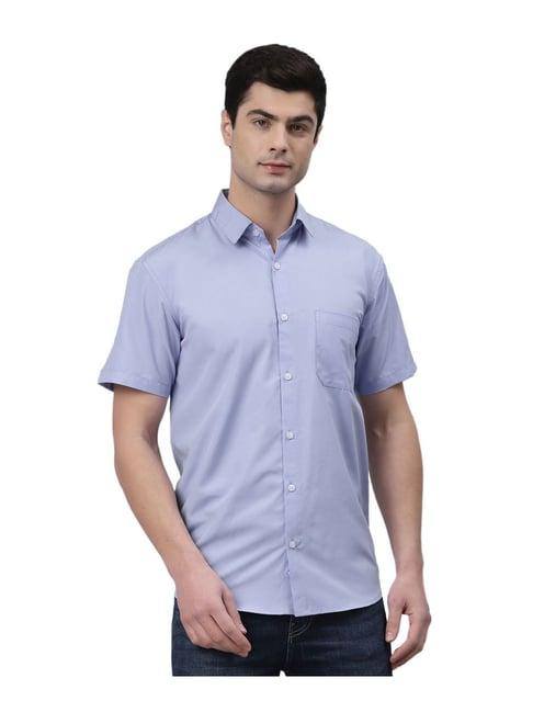 neudis violet regular fit cotton shirt