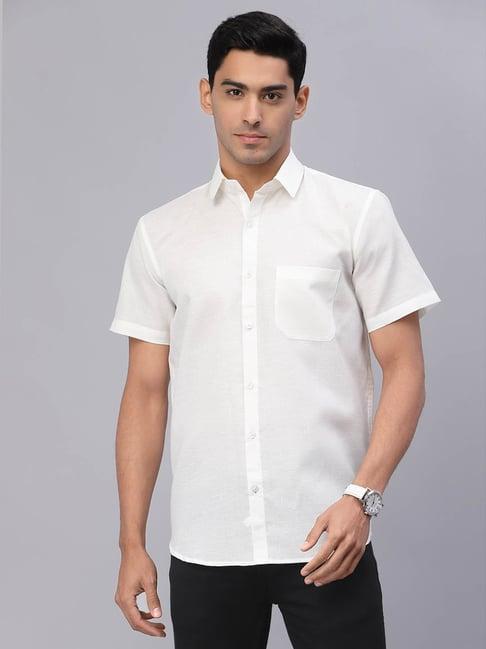 neudis white short sleeves cotton shirt