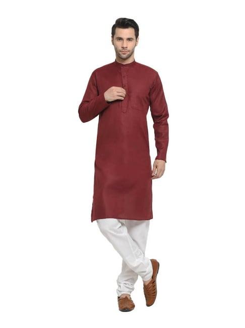 neudis wine regular fit kurta