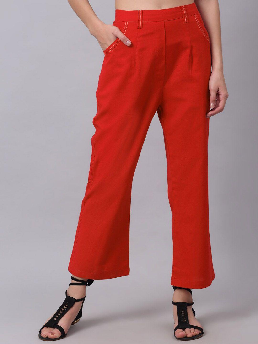 neudis women red trousers
