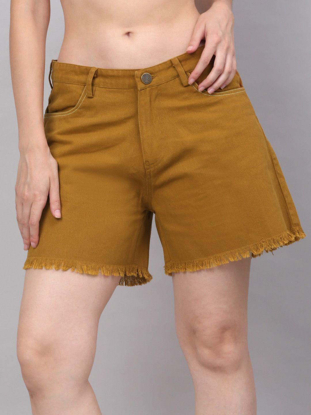 neudis women twill cotton denim shorts