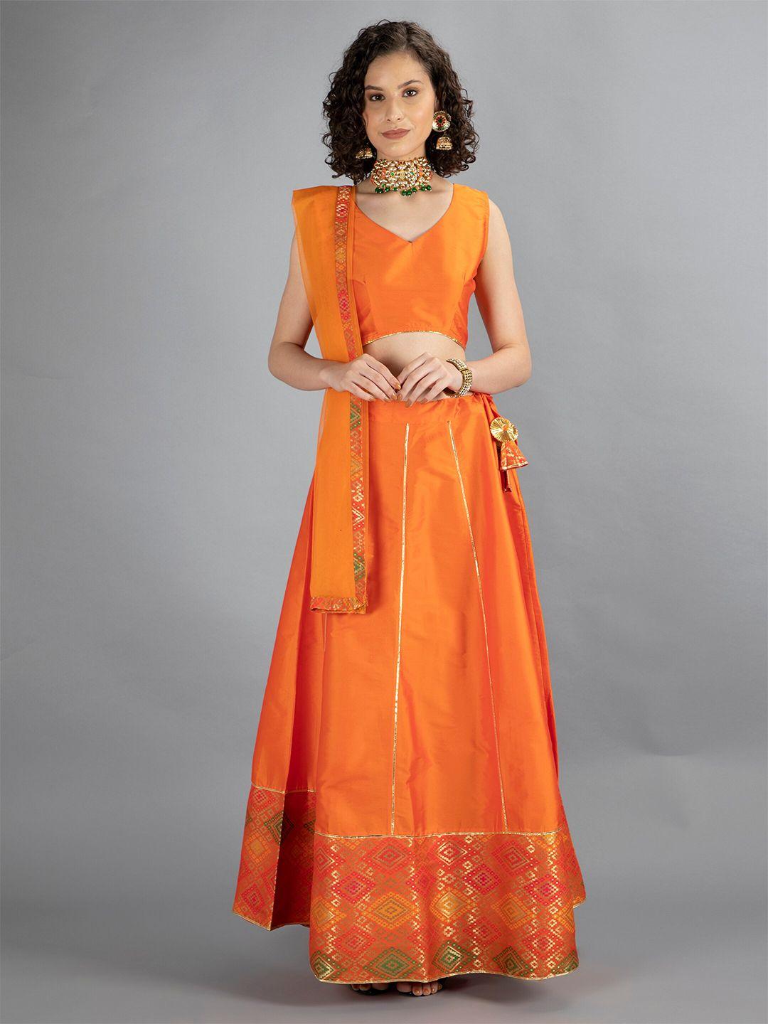 neudis woven design ready to wear lehenga & blouse with dupatta