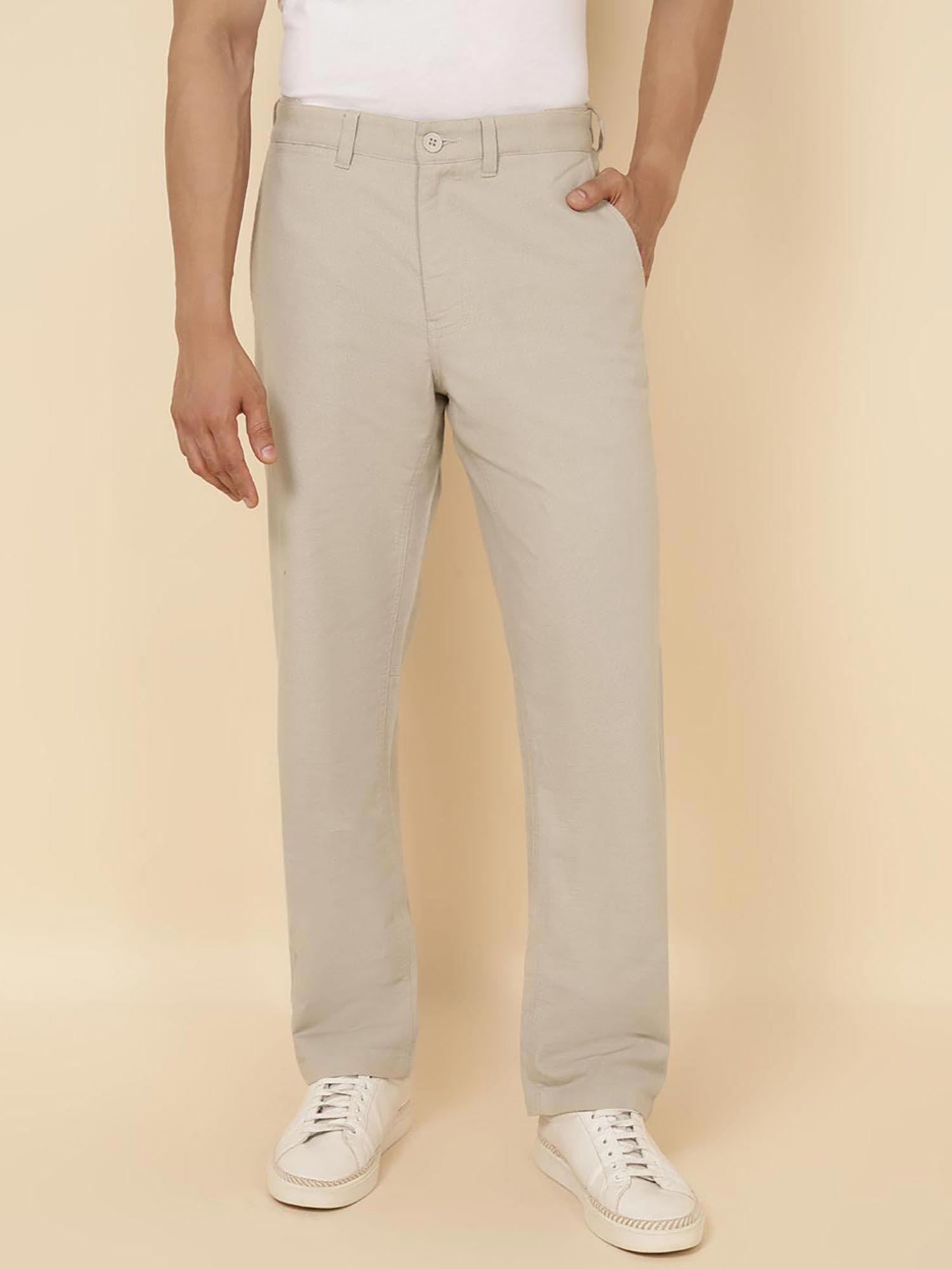 neutral cotton trouser pant