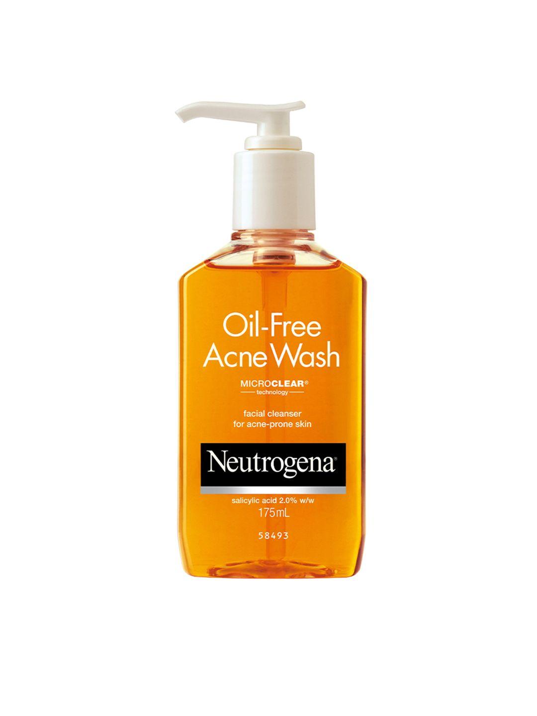 neutrogena oil-free acne face wash for acne-prone skin - 175 ml