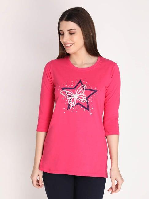 neva pink printed t-shirt