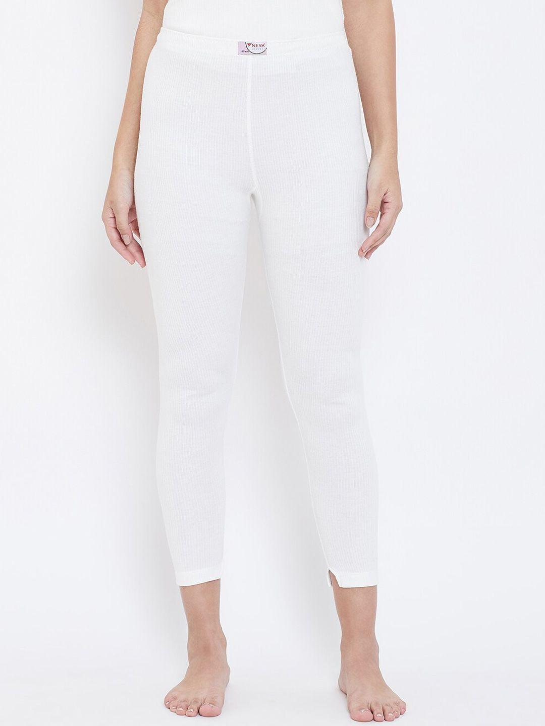 neva-women-off-white-patterned-three-fourth-length-thermal-bottoms