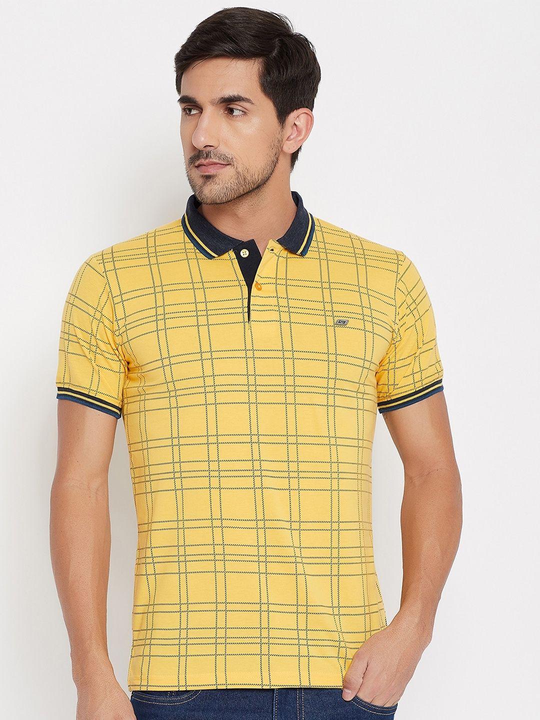 neva checked polo collar t-shirt