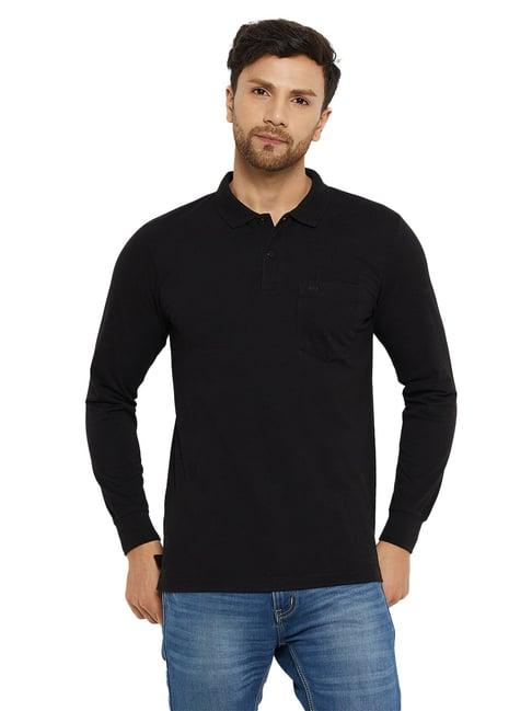 neva livfree classic black regular fit polo t-shirt