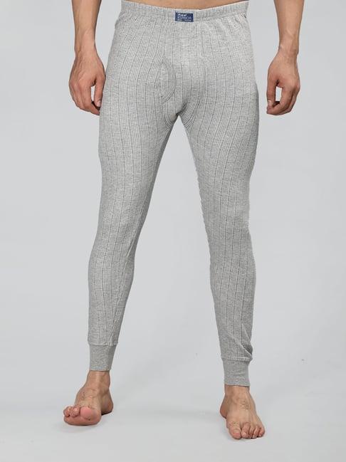 neva milange grey regular fit thermal bottoms