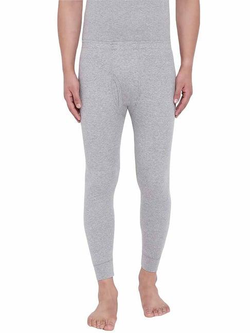 neva milange grey regular fit thermal bottoms