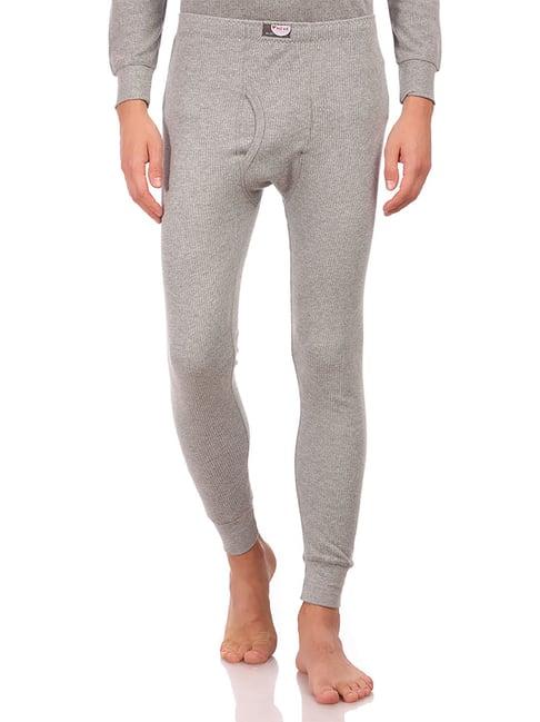 neva milange grey regular fit thermal bottoms