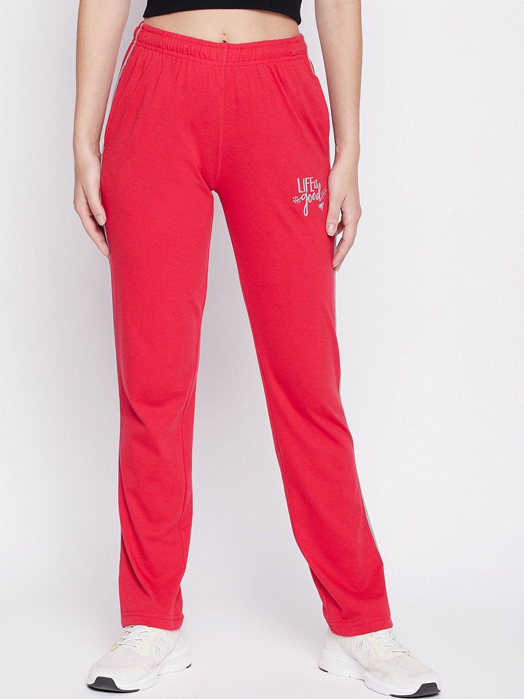 neva women side striped mid-rise regular fit track pants