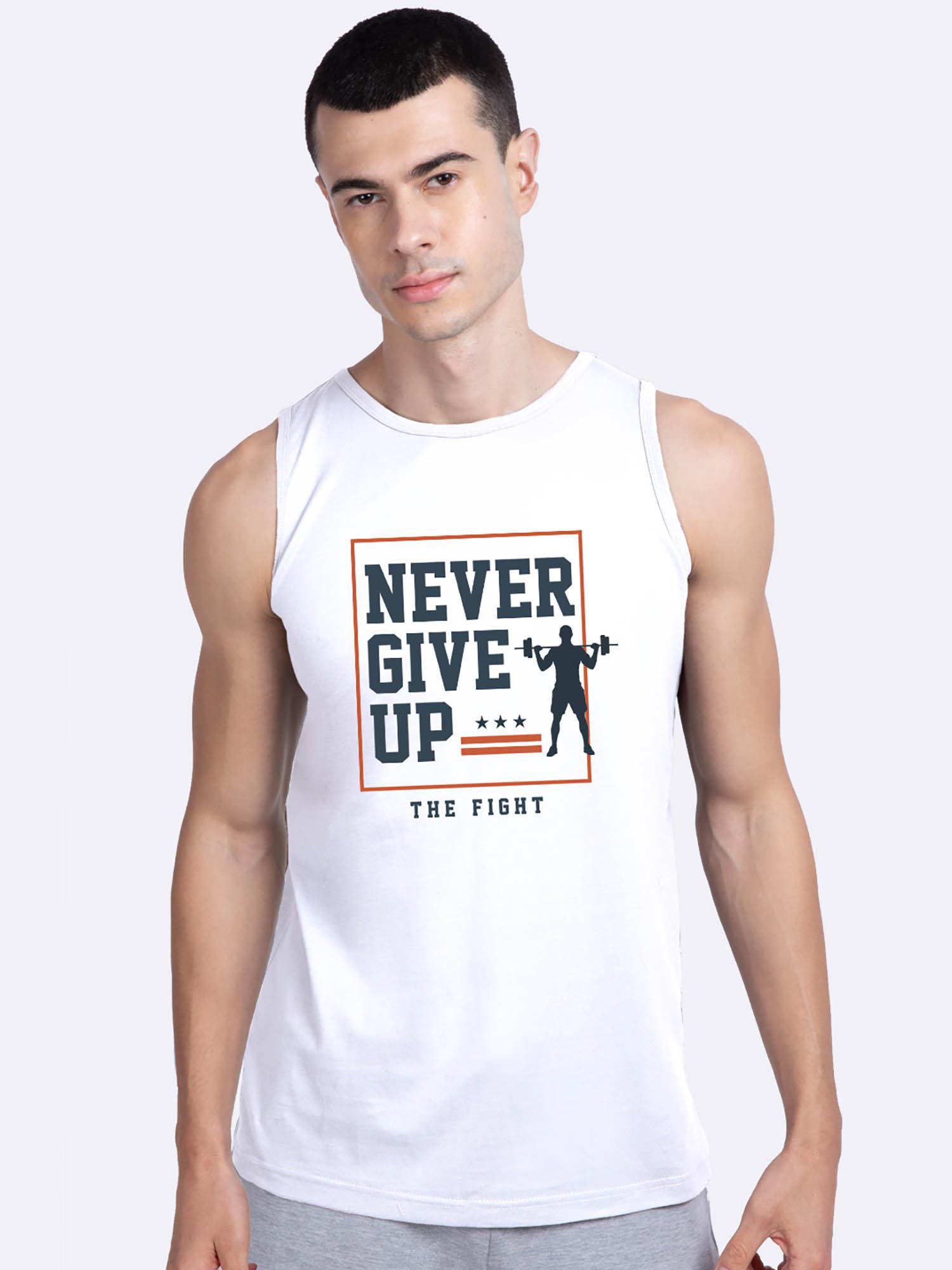 never give up! vest