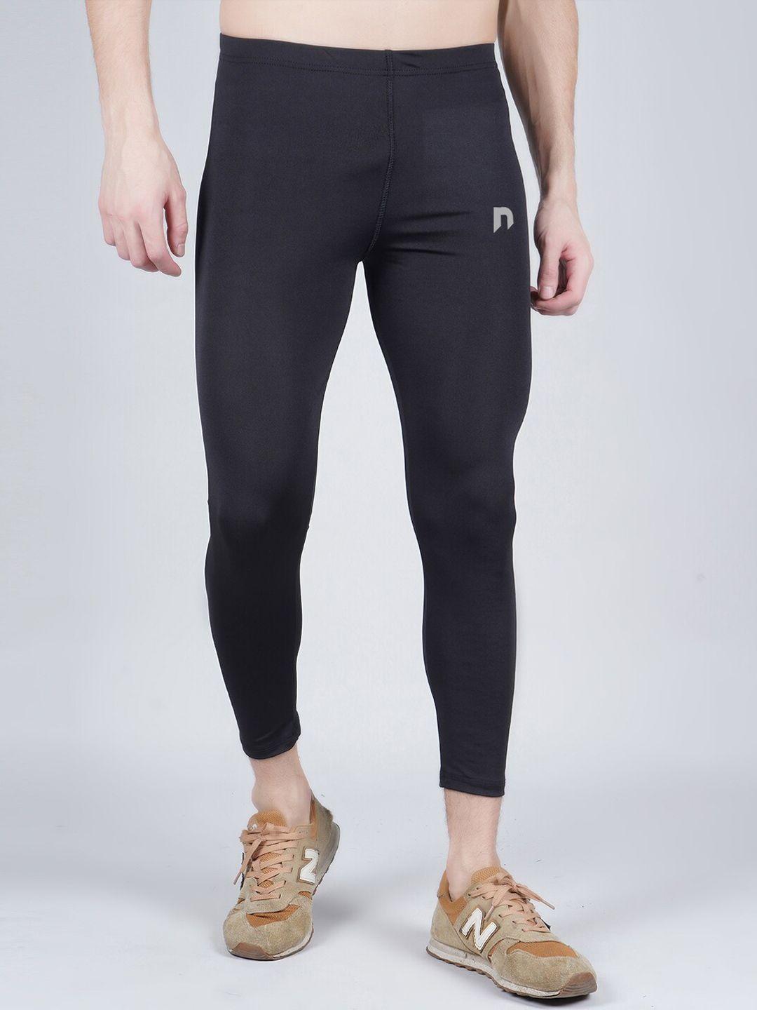 never lose men mid-rise solid running tights