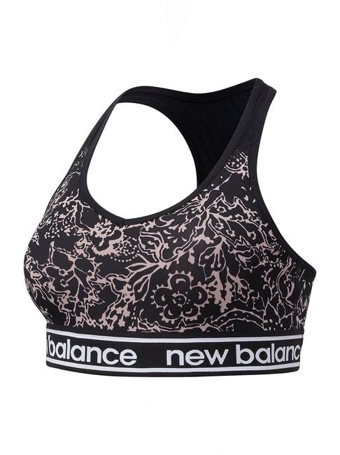 new balance black scoop neck sports bra