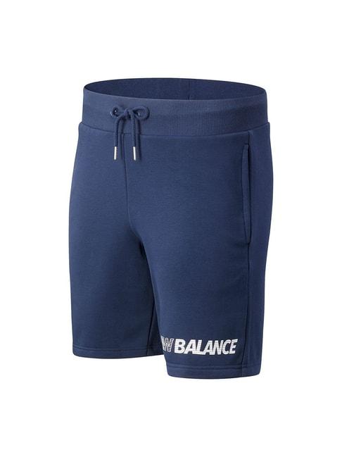 new balance blue regular fit sports shorts
