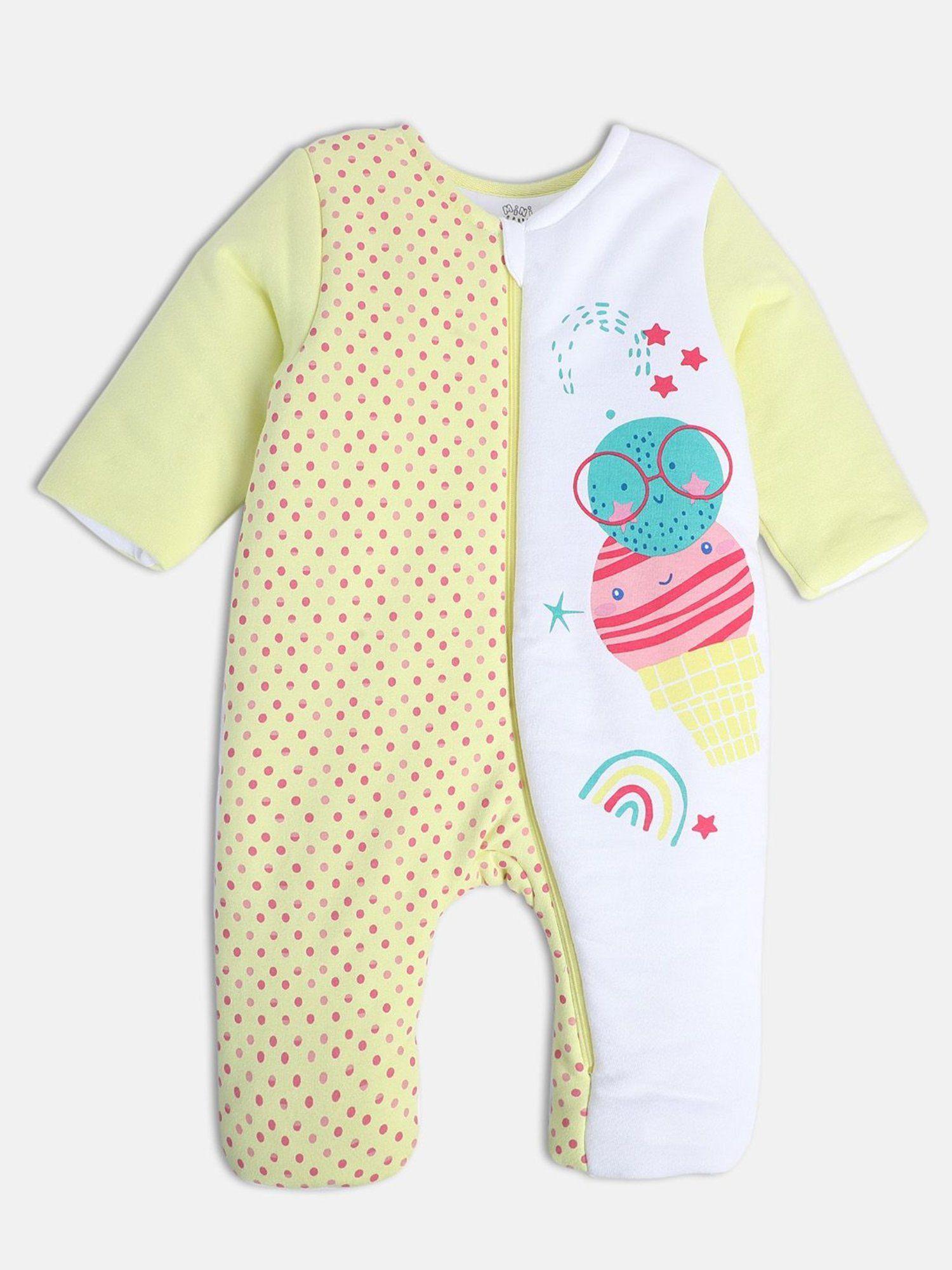 new born and baby girls lime romper