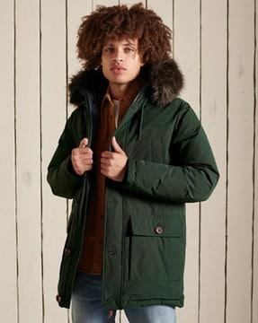 new rookie down parka hooded jacket
