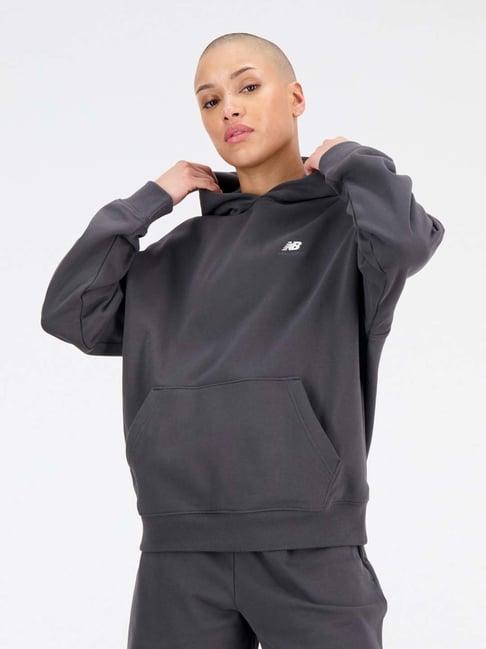 new balance black cotton sports hoodie