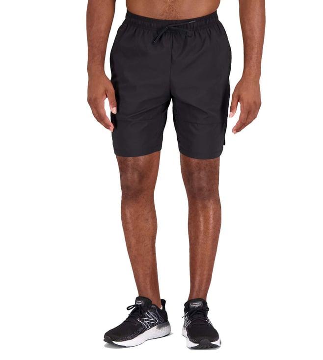 new balance black logo regular fit shorts