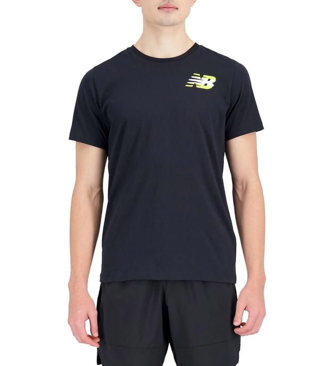 new balance black logo regular fit t-shirt