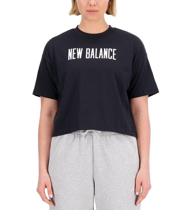 new balance black logo regular fit t-shirt