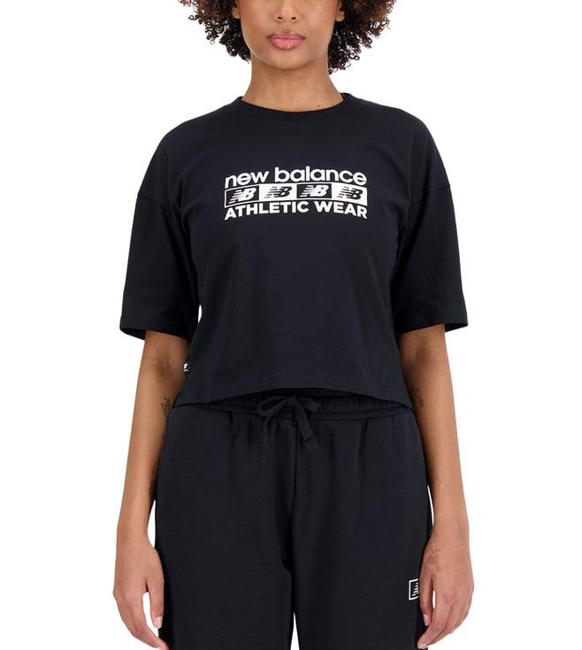 new balance black logo regular fit t-shirt