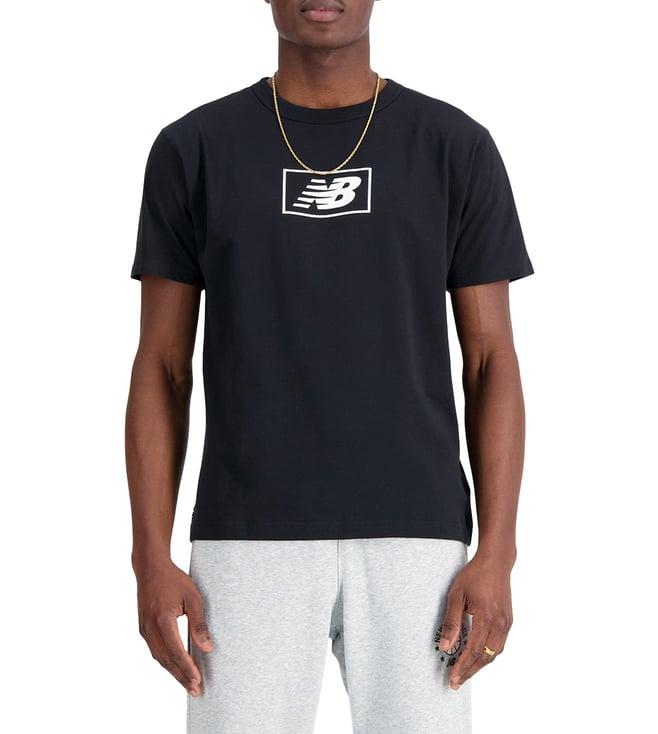 new balance black logo regular fit t-shirt