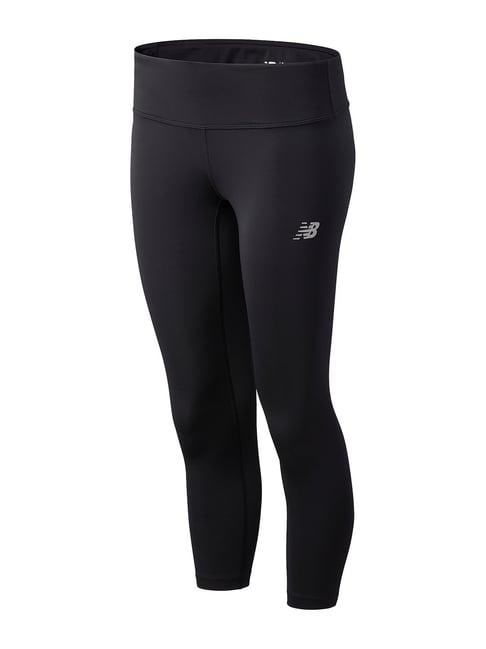 new balance black printed tights