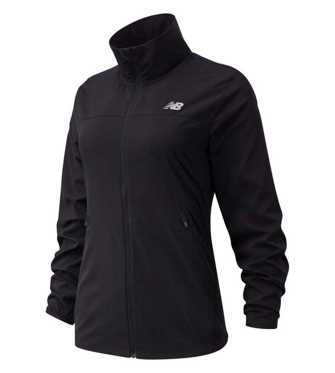 new balance black women's accelerate running jacket