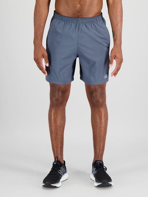 new balance blue comfort fit sports shorts