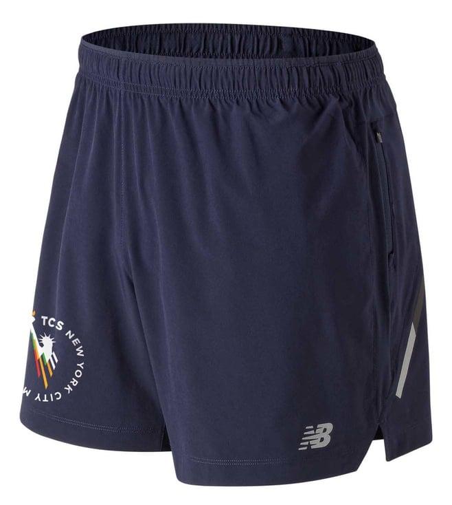 new balance blue men's impact 5 inch shorts