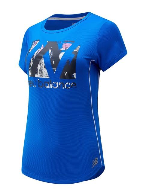 new balance blue round neck t-shirt