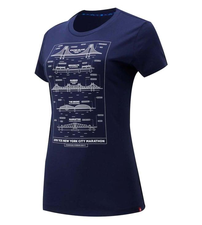 new balance blue t-shirts for women