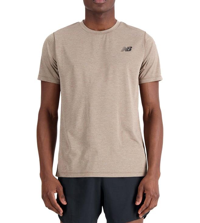 new balance dark mushroom regular fit t-shirt