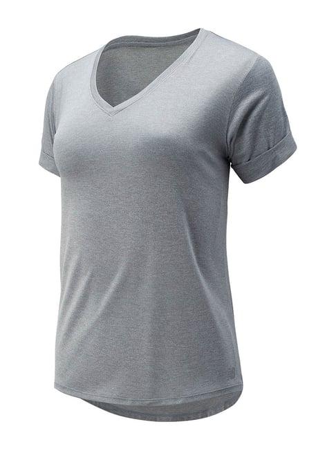 new balance grey v neck t-shirt