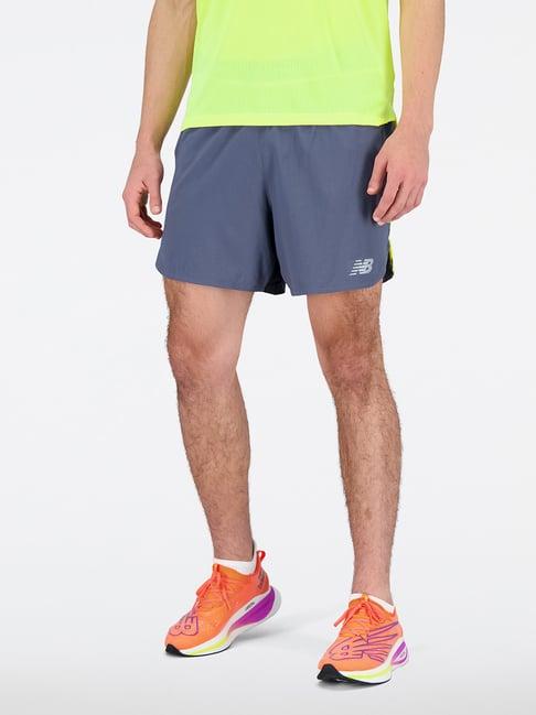 new balance light blue comfort fit sports shorts