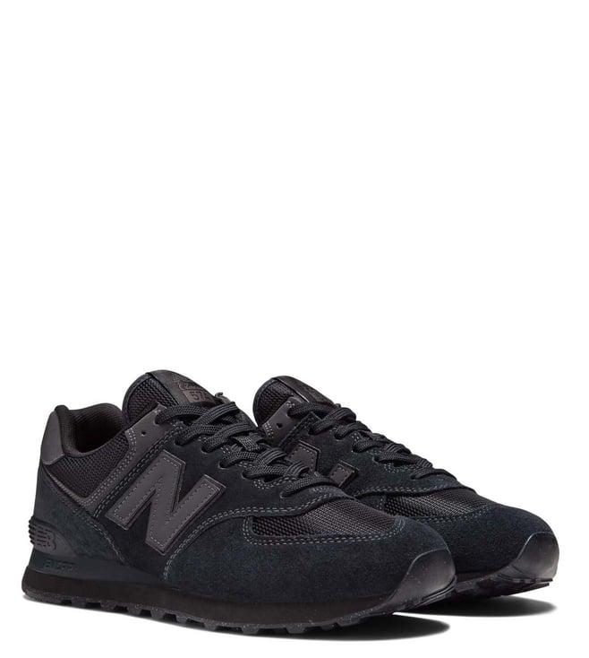 new balance men's 574 black sneakers