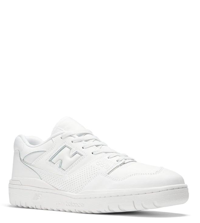 new balance men's bb550www white sneakers