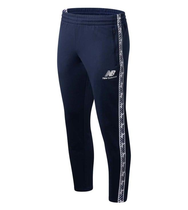 new balance men's blue essentials track pants