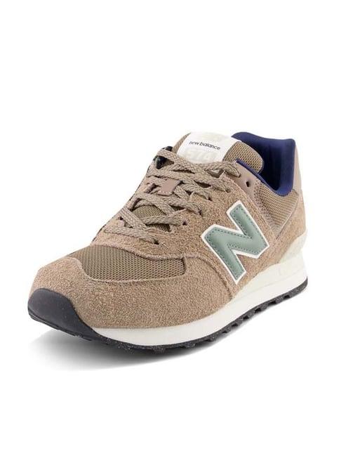 new balance men's encap brown casual sneakers