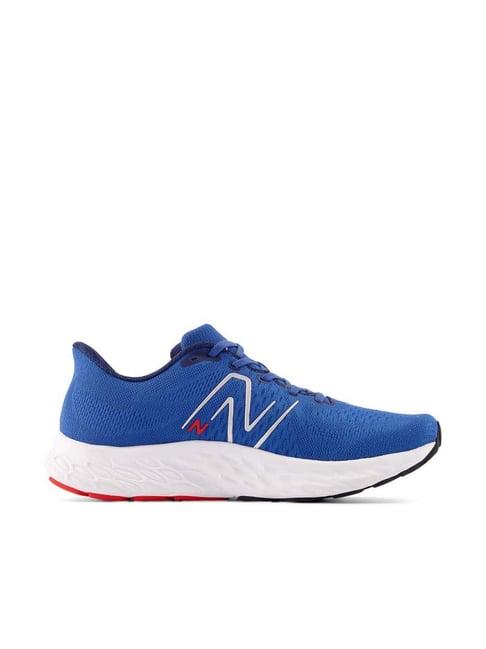 new balance men's evoz fresh foamx blue agate running shoes