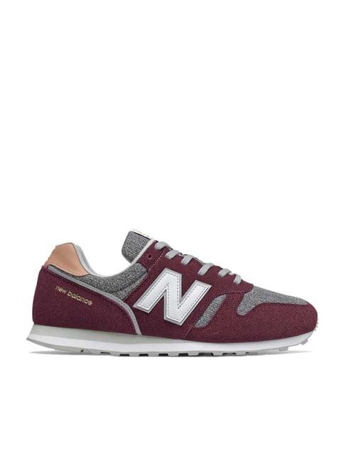 new balance men's maroon casual shoes