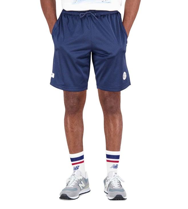 new balance navy regular fit shorts