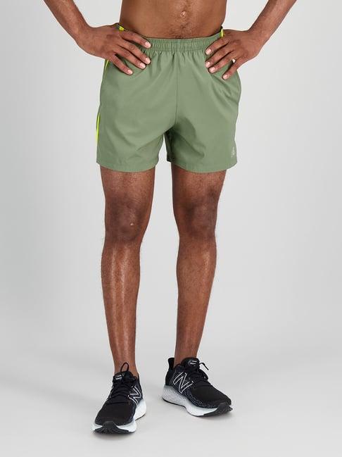 new balance olive comfort fit sports shorts