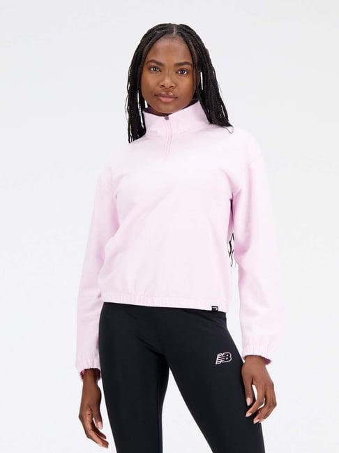 new balance pink cotton sports sweatshirt