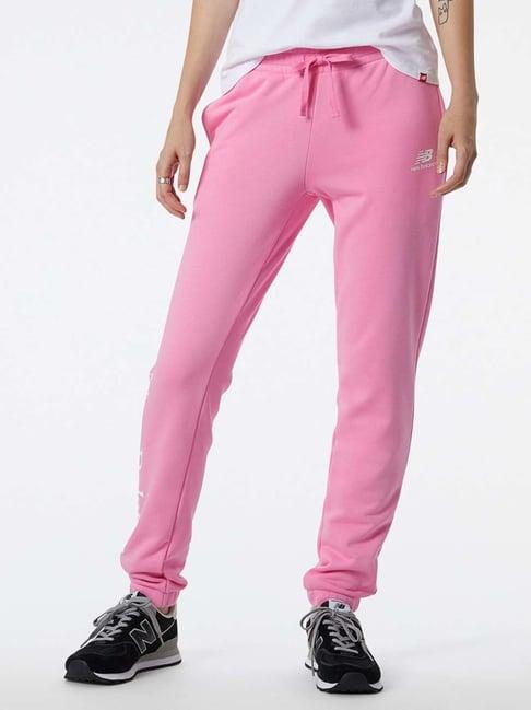 new balance pink printed sports joggers