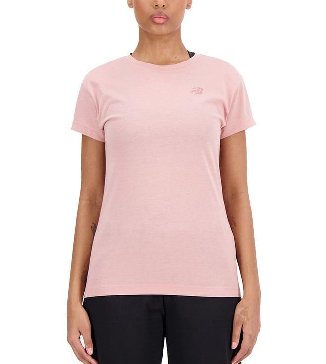 new balance pink regular fit t-shirt