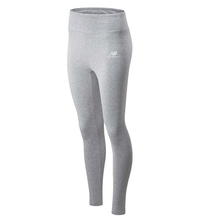 new balance solid women grey slim fit wp01519 track pants